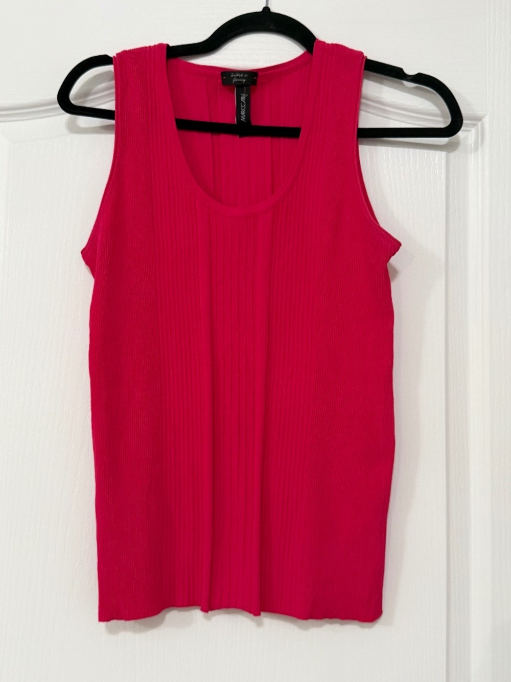 Marc Cain Knitted in Germany Ribbed Tank Top Hot Pink Size N4 / US M-L